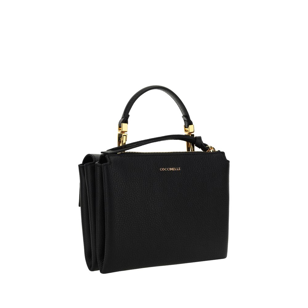 Coccinelle Black Calf Leather Arlettis Shoulder Bag