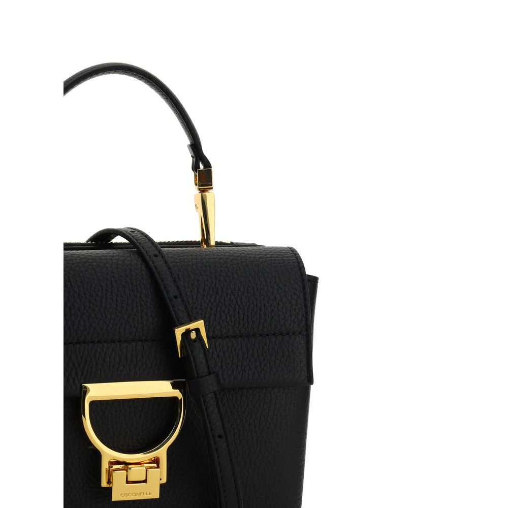 Coccinelle Black Calf Leather Arlettis Shoulder Bag