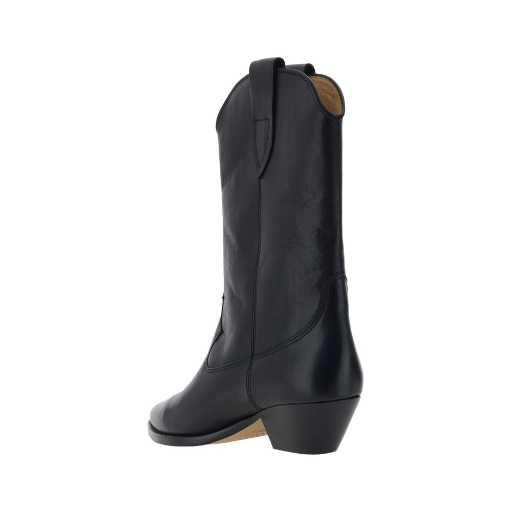 Isabel Marant Black Calf Leather Bos Taurus Ankle Boots EU36/US6 - EU41/US11