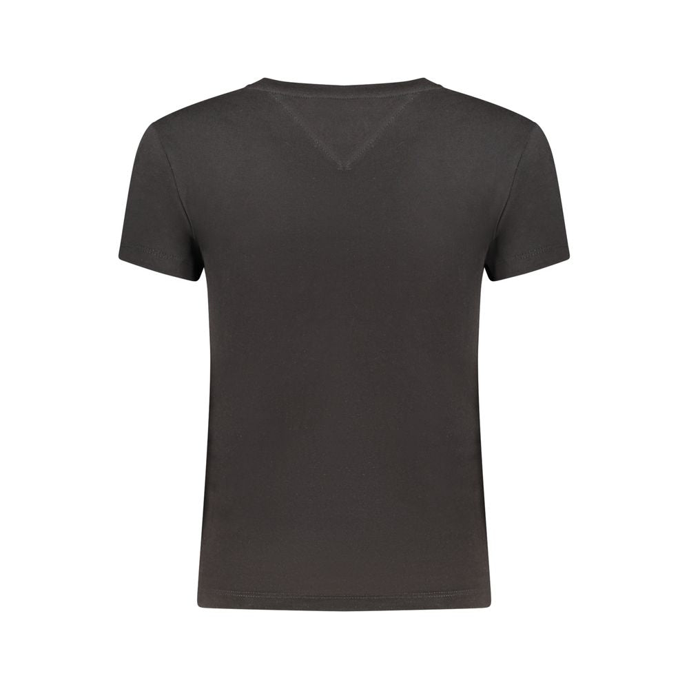 Tommy Hilfiger Black Cotton Womens T-Shirt