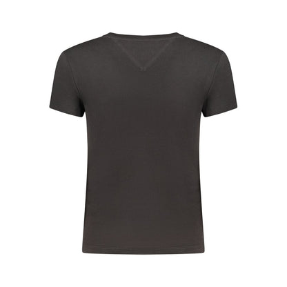 Tommy Hilfiger Black Cotton Womens T-Shirt