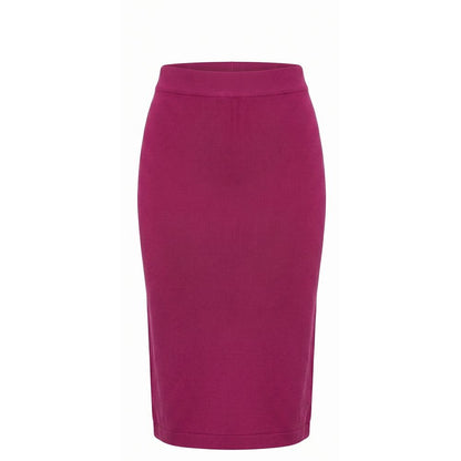 Malo Purple Cotton Women Skirt IT40|S, IT42|M