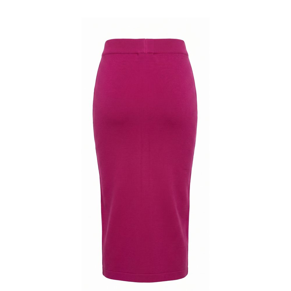 Malo Purple Cotton Women Skirt IT40|S, IT42|M