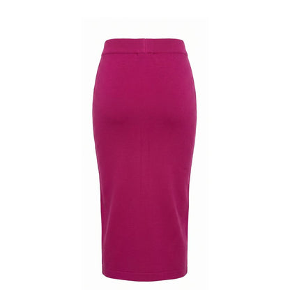 Malo Purple Cotton Women Skirt IT40|S, IT42|M