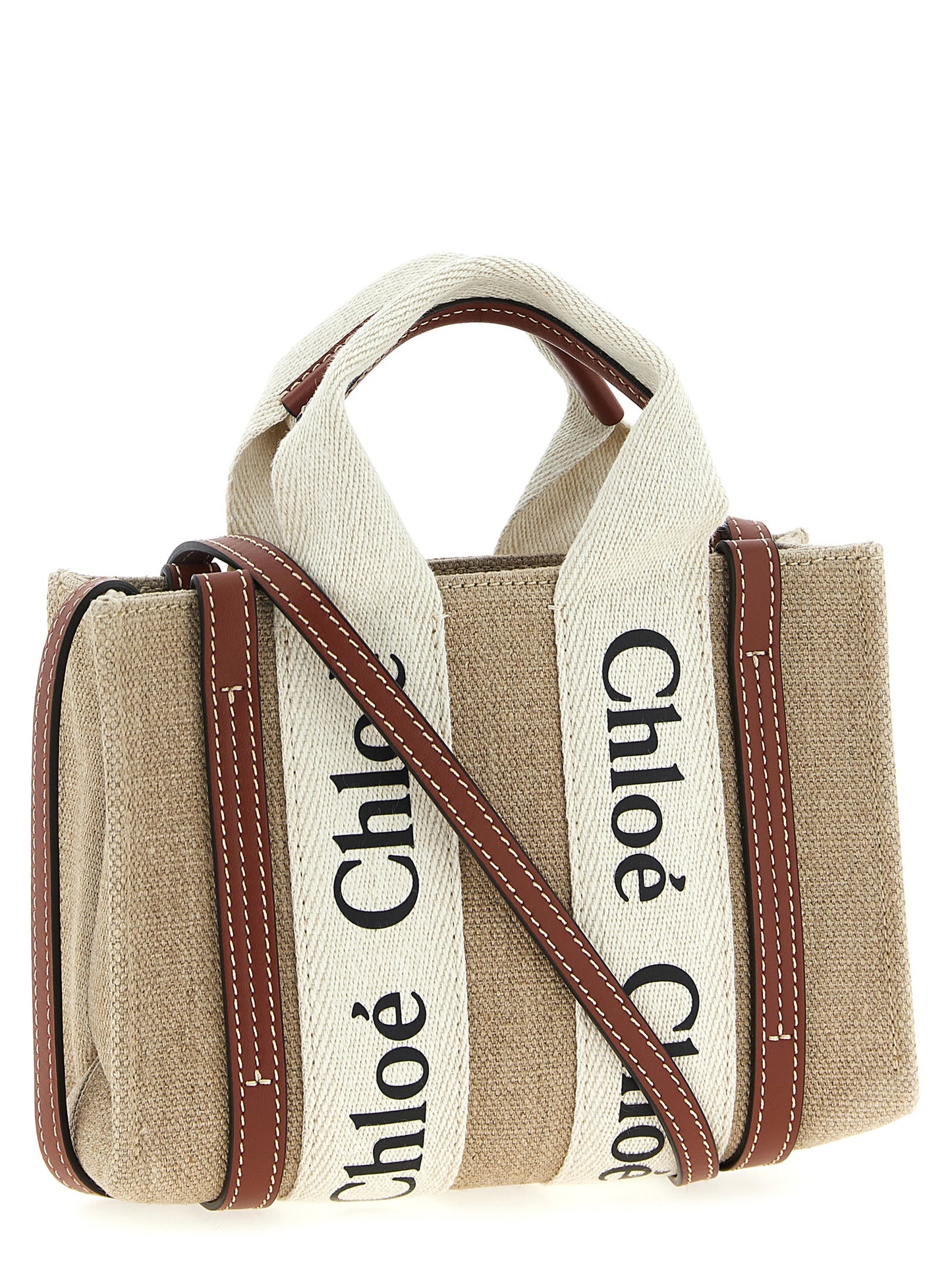 Chloé Woody Multicolor Calfskin Handbag