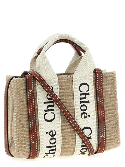 Chloé Woody Multicolor Calfskin Handbag