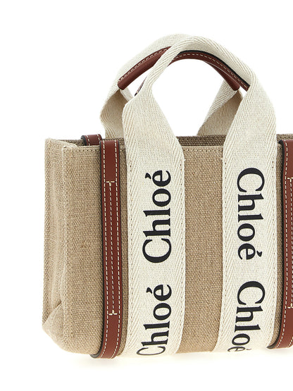Chloé Woody Multicolor Calfskin Handbag