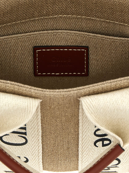 Chloé Woody Multicolor Calfskin Handbag