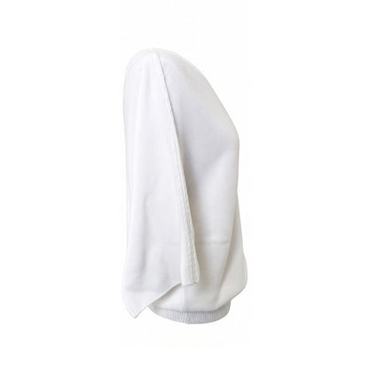 Malo White Cotton Women Sweater IT42|M
