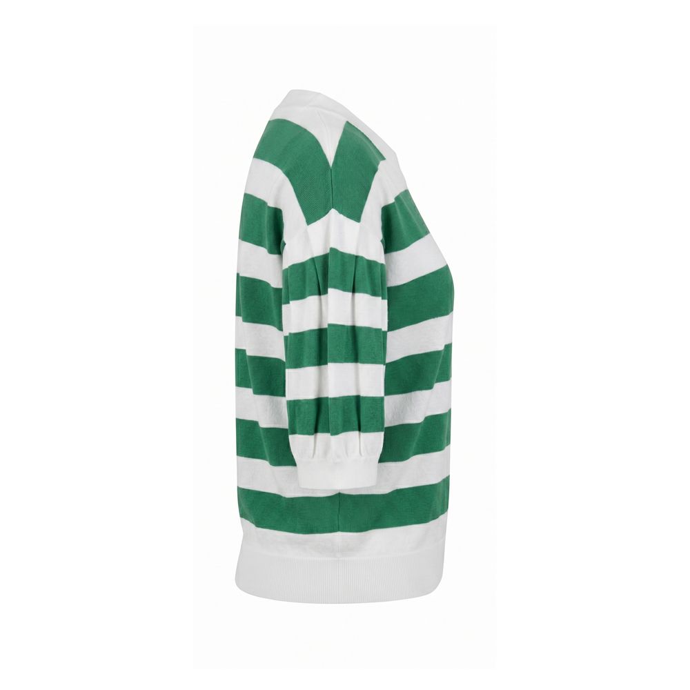 Malo Green Cotton Women Sweater IT40|S IT44|L