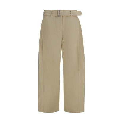 Magda Butrym Beige Wide Leg Denim Pants
