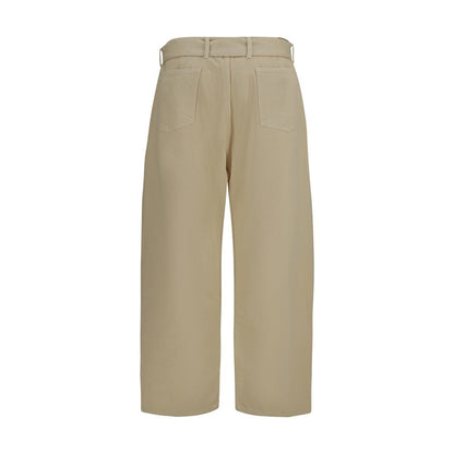 Magda Butrym Beige Wide Leg Denim Pants