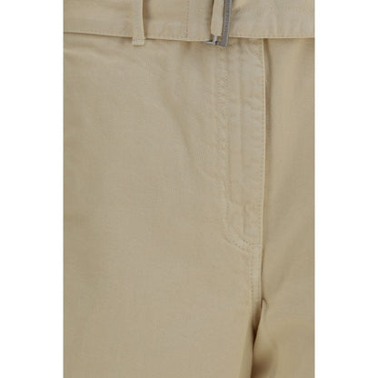 Magda Butrym Beige Wide Leg Denim Pants