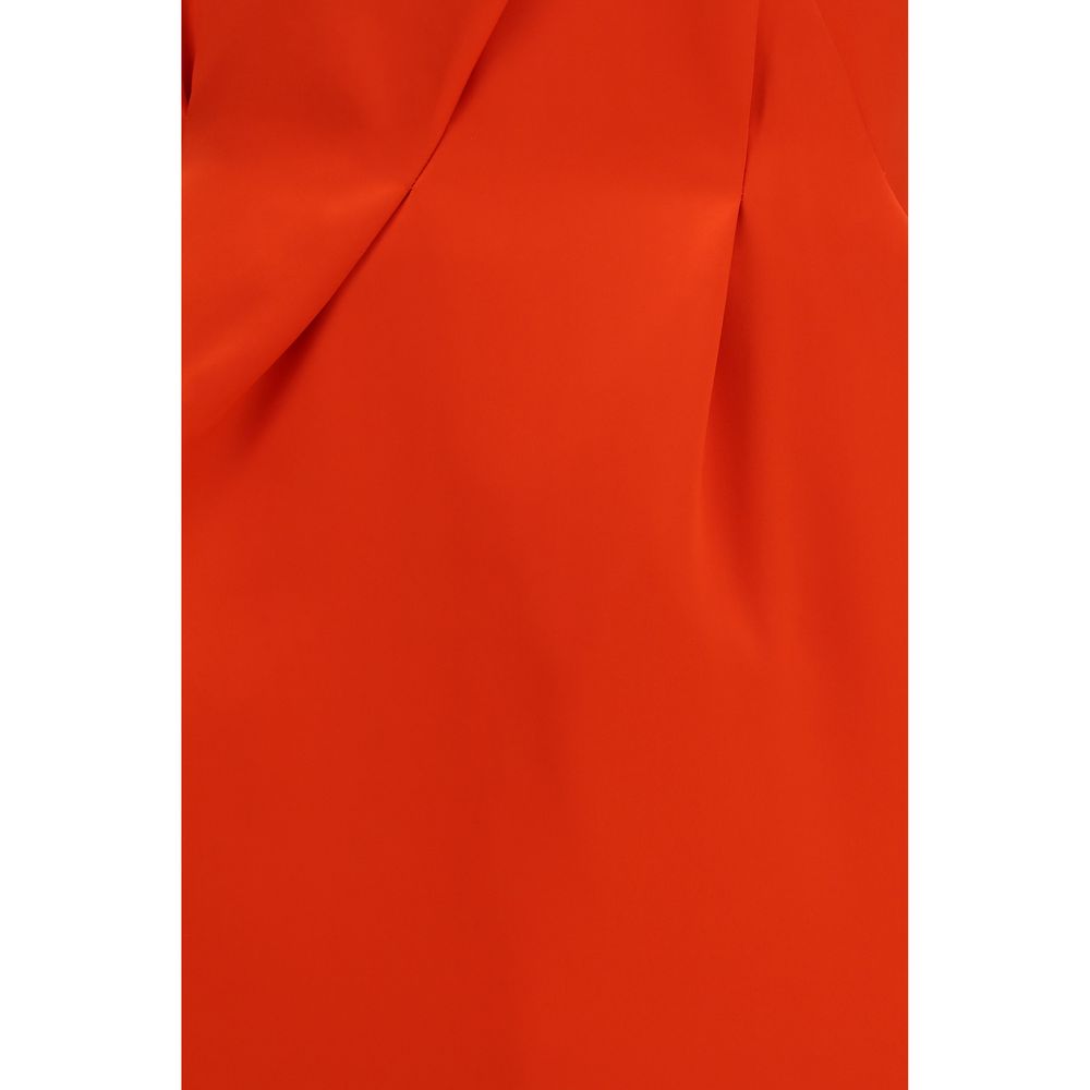 Magda Butrym Orange Silk Mini Skirt