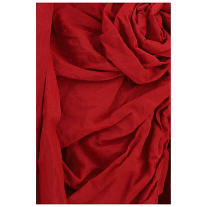 Magda Butrym Red Draped Shawl-Collar Midi Dress - XXS