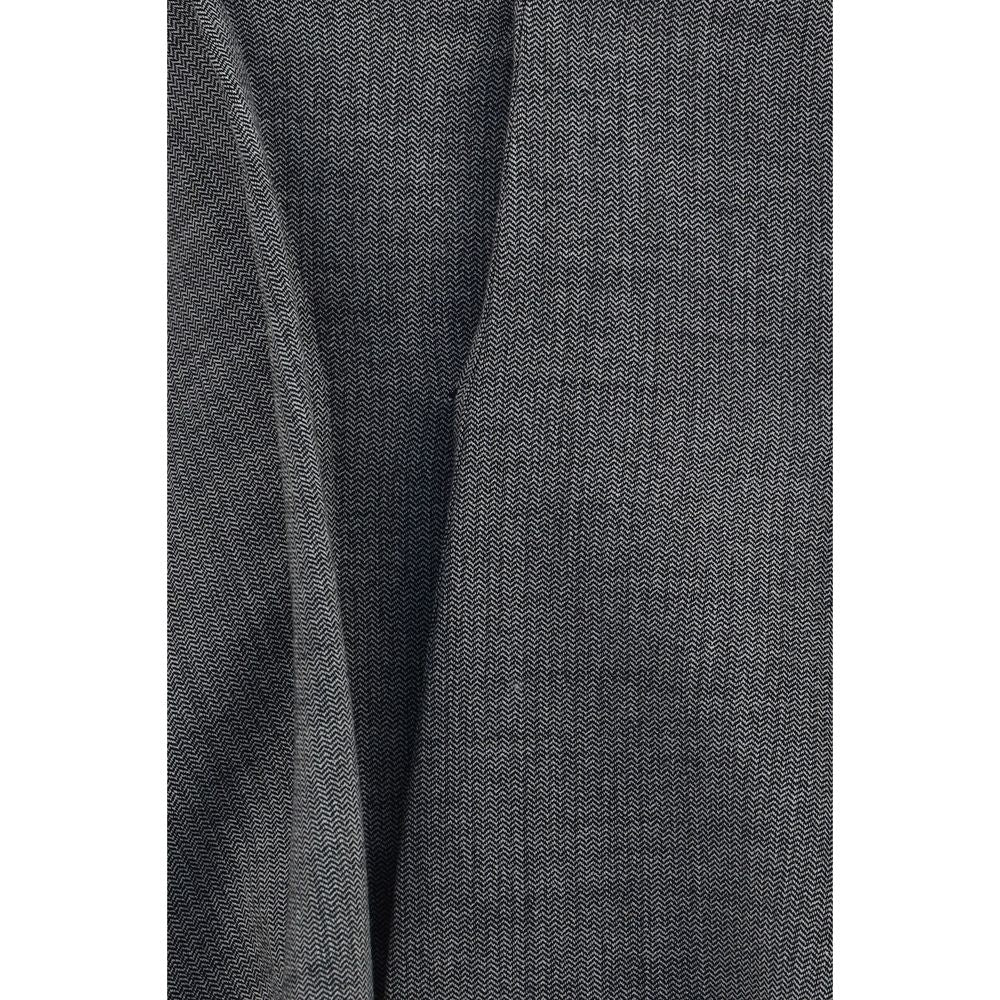 Magda Butrym Gray Asymmetrical Wool Corset - XXS