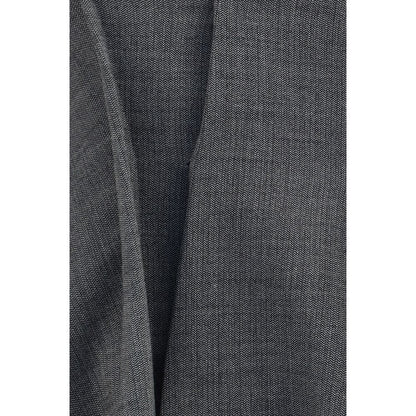 Magda Butrym Gray Asymmetrical Wool Corset - XXS