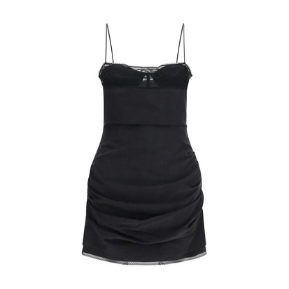 Magda Butrym Black Silk Corset Dress - IT38 | S