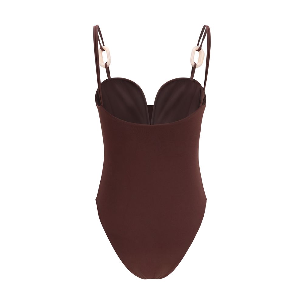 Magda Butrym Bordeaux One-Piece Swimsuit