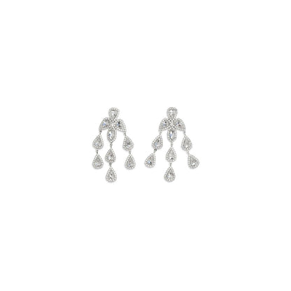 Magda Butrym Silver Metal Drop Earrings