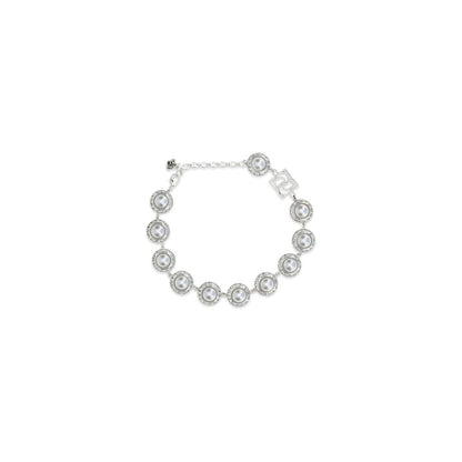 Magda Butrym Silver Metal Pearl and Crystal Necklace