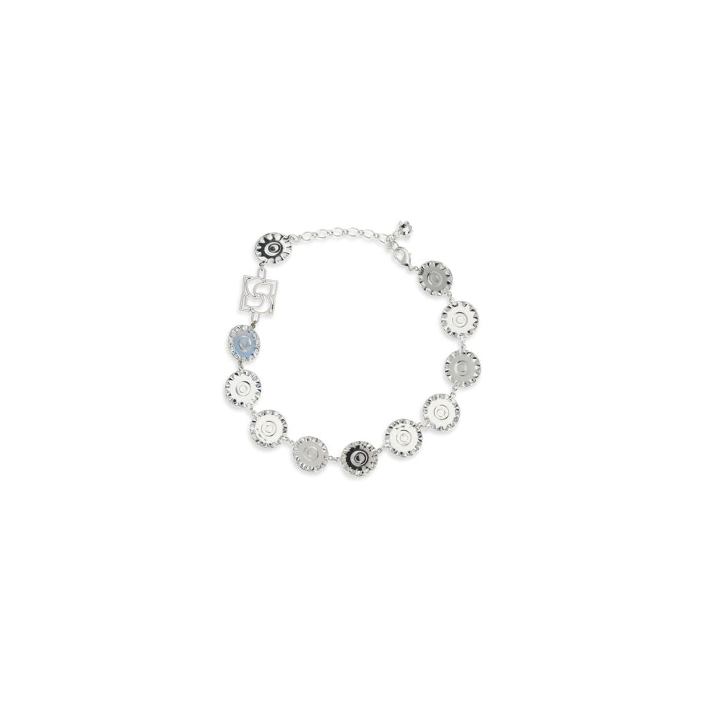 Magda Butrym Silver Metal Pearl and Crystal Necklace