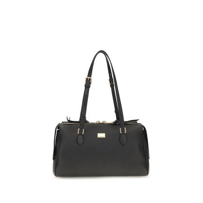 Dolce & Gabbana Black Leather Odissea Shoulder Bag