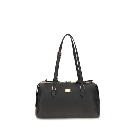 Dolce & Gabbana Black Leather Odissea Shoulder Bag