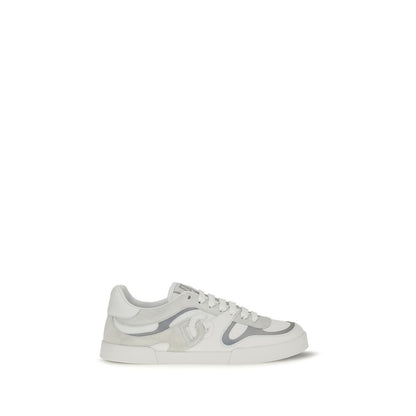 Dolce & Gabbana White Leather Portofino Low Top Sneakers