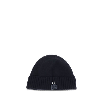 Dolce & Gabbana Black Wool Beanie Hat