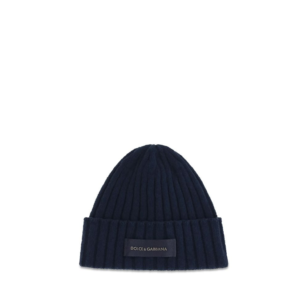 Dolce & Gabbana Blue Wool Beanie Hat