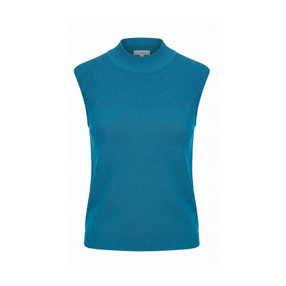 Malo Blue Silk Sleeveless Knit Top IT40|S IT42|M IT44|L IT46|XL