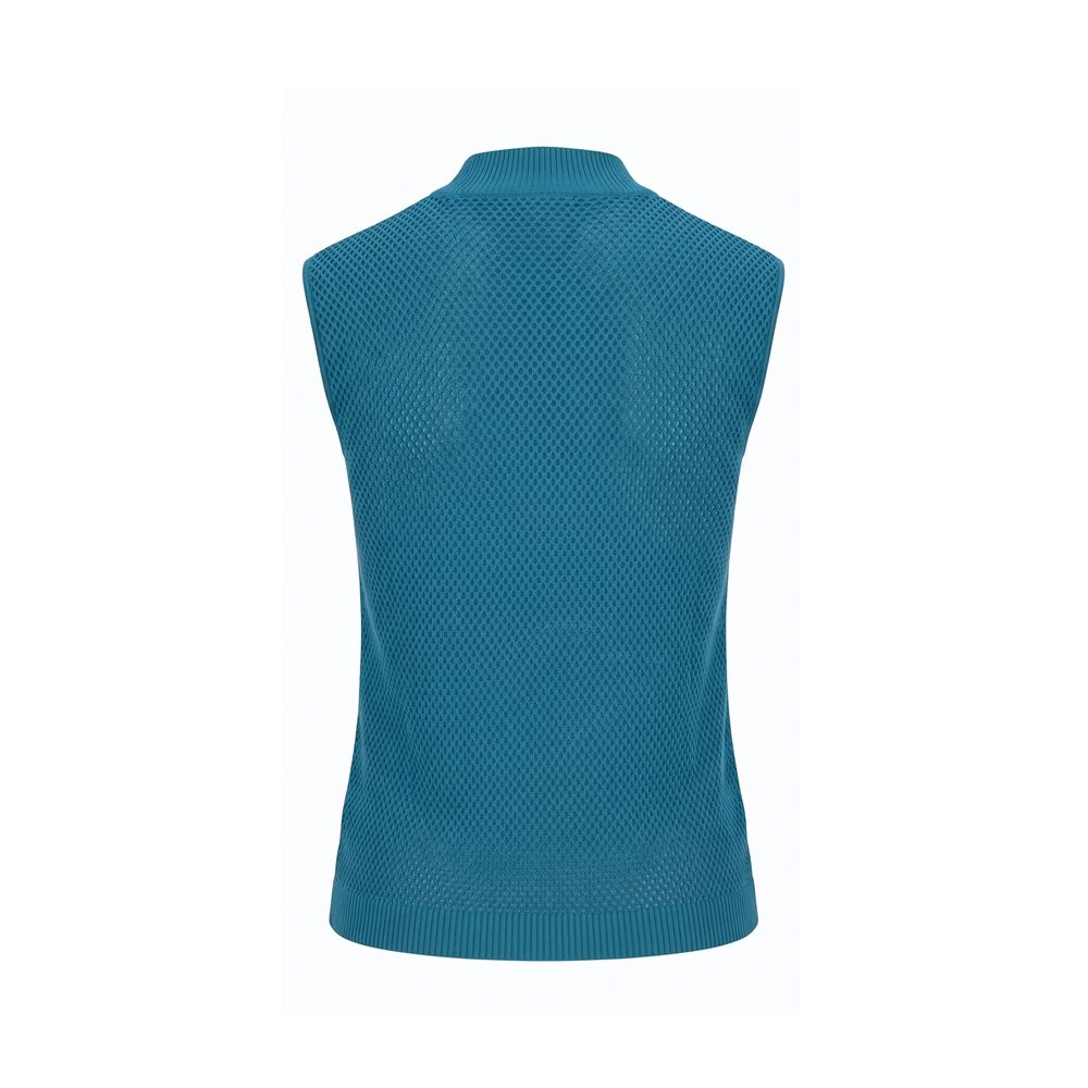 Malo Blue Silk Sleeveless Knit Top IT40|S IT42|M IT44|L IT46|XL
