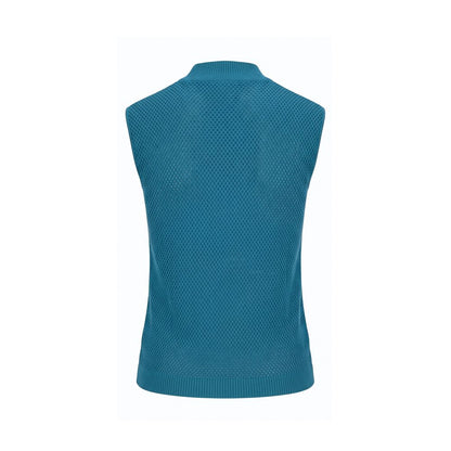 Malo Blue Silk Sleeveless Knit Top IT40|S IT42|M IT44|L IT46|XL