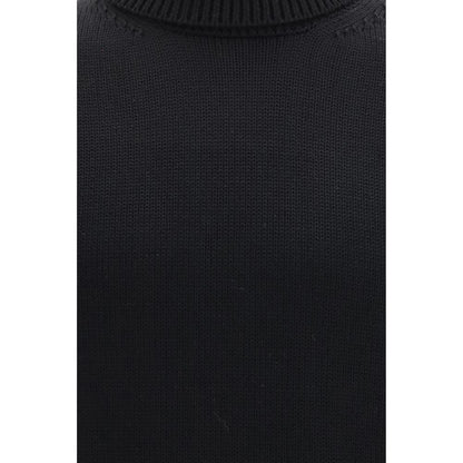 Roberto Collina Black Wool Oves Aries Turtleneck Sweater IT48 | M, IT50 | L, IT52 | XL, IT54 | XXL