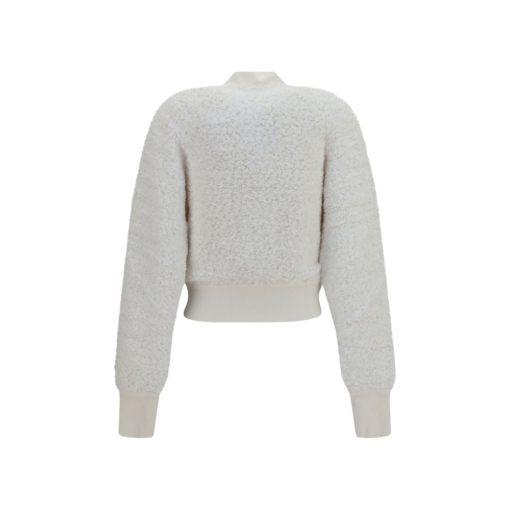 Balmain White Viscose Bomber Jacket IT36 | XS
