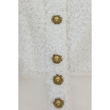 Balmain White Viscose Bomber Jacket IT36 | XS