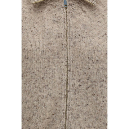 Fabiana Filippi Beige Wool Oves Aries Bomber Jacket