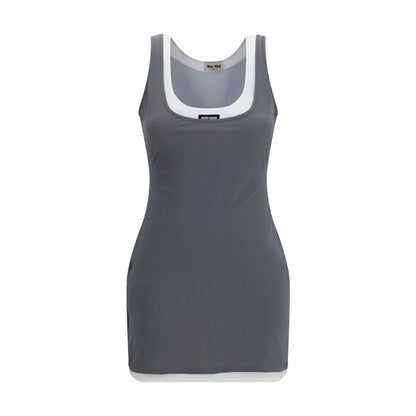 Miu Miu Gray Recycled Polyamide Casual Dress IT40 | M