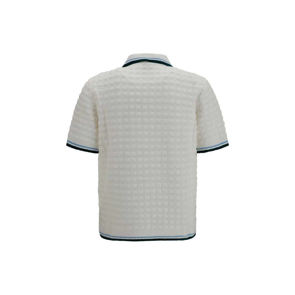 Casablanca White Cotton Polo Shirt M