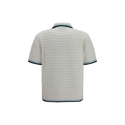 Casablanca White Cotton Polo Shirt M