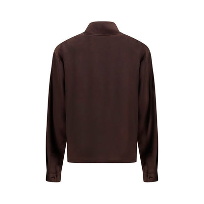 Tom Ford Brown Silk Dress Shirt IT40 | M, IT42 | L