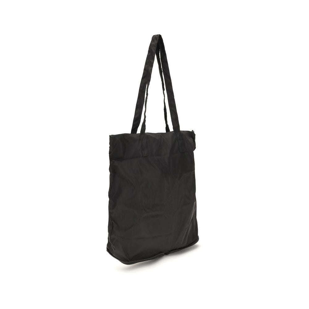 Prada Re-Nylon Tote Bag in Black with Saffiano Leather Pouch