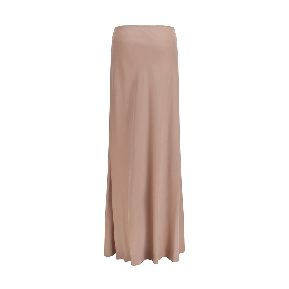 Fabiana Filippi Beige Lyocell Long Skirt IT40 | M, IT42 | L, IT44 | L