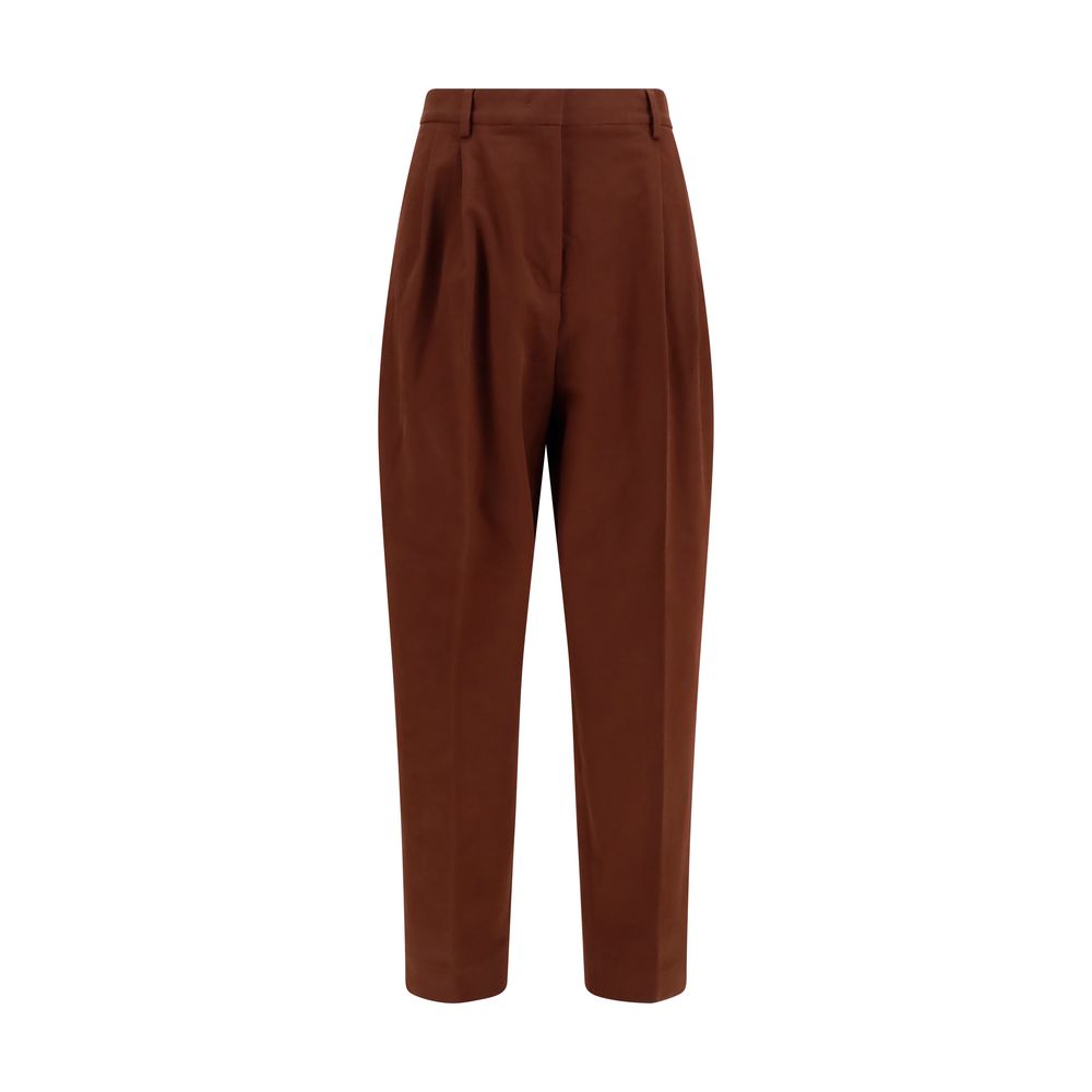 Fabiana Filippi Brown Cotton Casual Pants IT40 | M, IT42 | L, IT44 | L, IT46 | XL