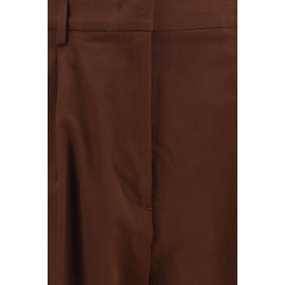 Fabiana Filippi Brown Cotton Casual Pants IT40 | M, IT42 | L, IT44 | L, IT46 | XL