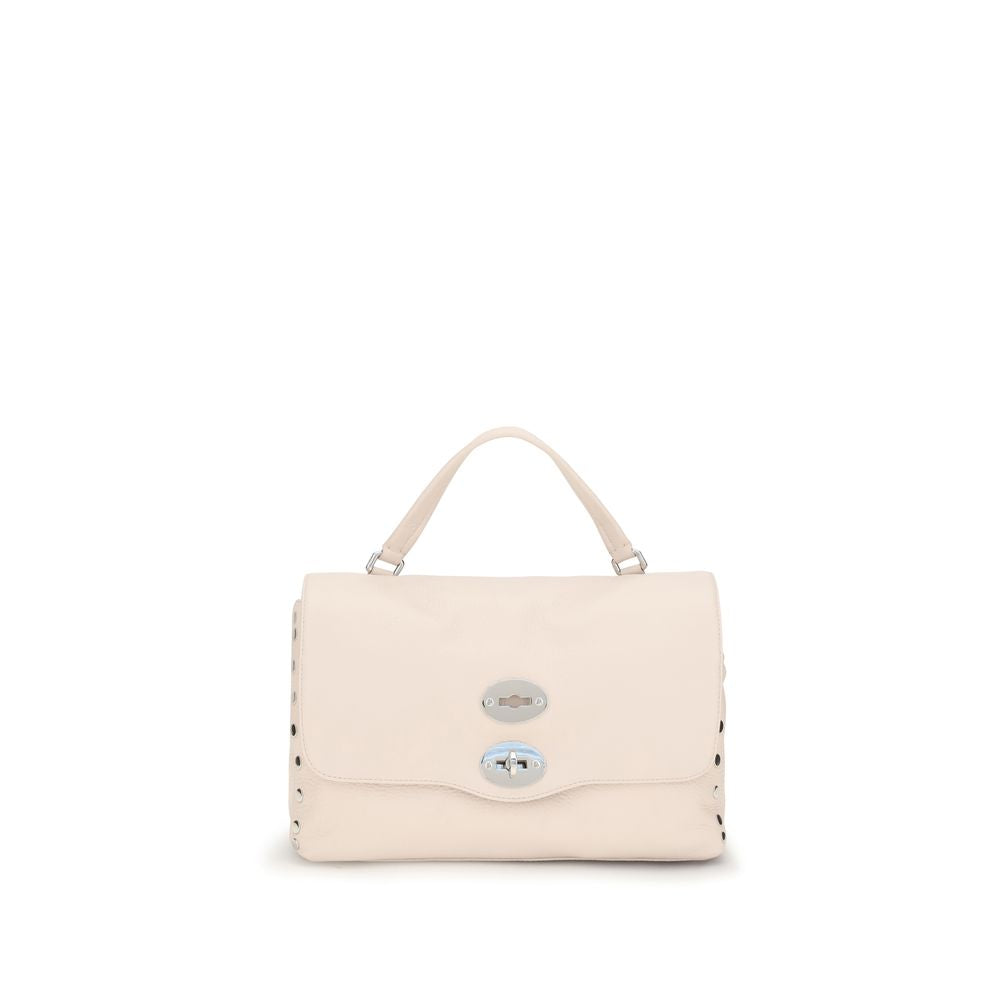 Zanellato Postina Daily Handbag Beige Calf Leather Bos Taurus 29x19x14