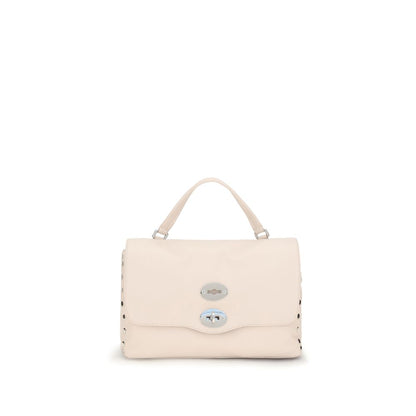 Zanellato Postina Daily Handbag Beige Calf Leather Bos Taurus 29x19x14