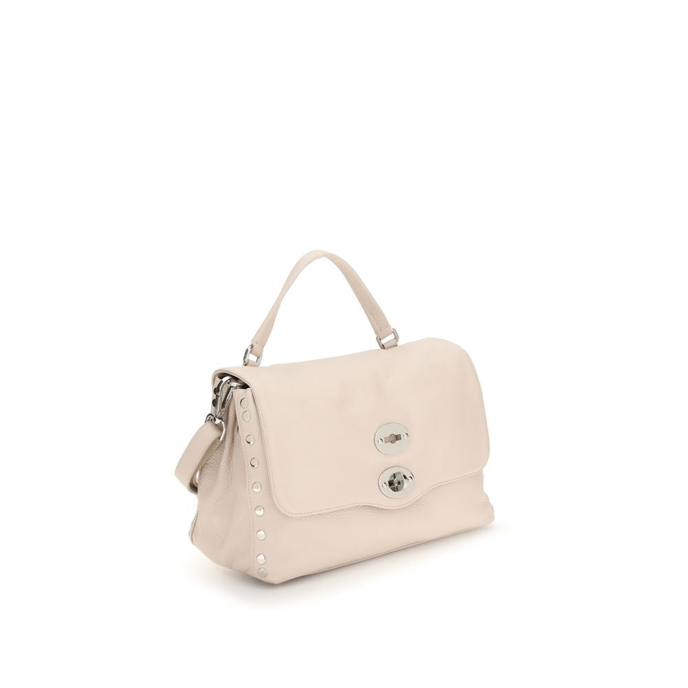 Zanellato Postina Daily Handbag Beige Calf Leather Bos Taurus 29x19x14