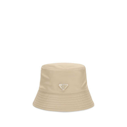 Prada Re-Nylon Bucket Hat in Beige